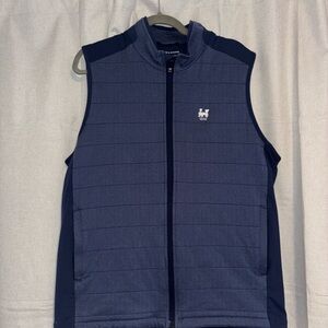 Holderness & Bourne Navy Herringbone Vest